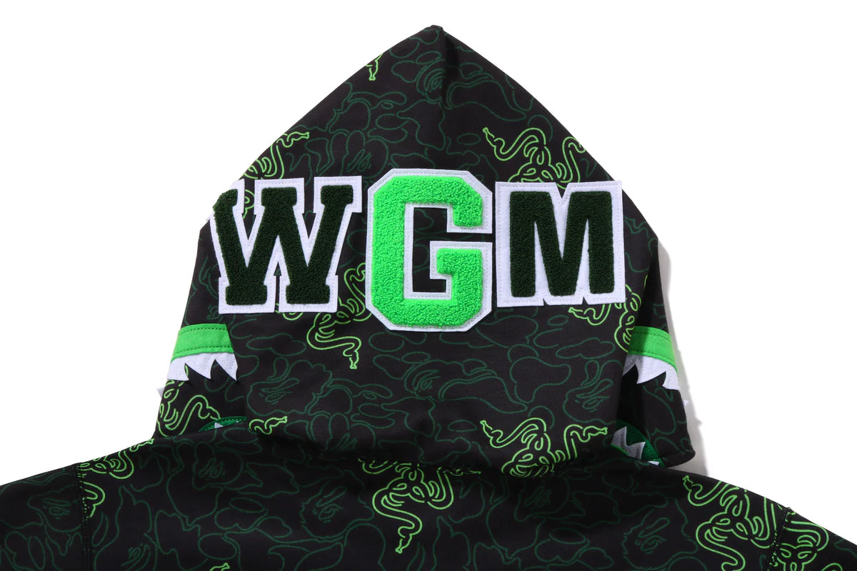 APE® X RAZER NEON CAMO SHARK FULL ZIP HOODIE