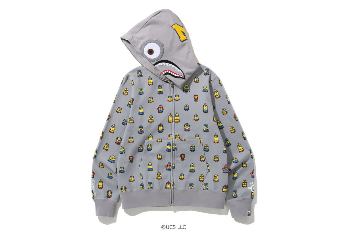 APE® X MINIONS SHARK FULL ZIP HOODIE