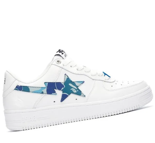 APE Sta Low KAWS White Blue Camo
