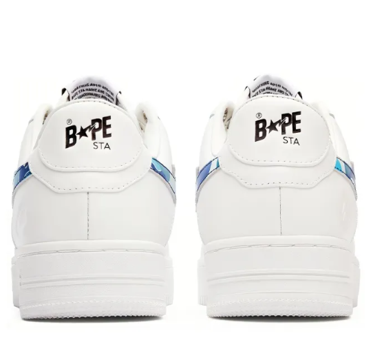 APE Sta Low KAWS White Blue Camo