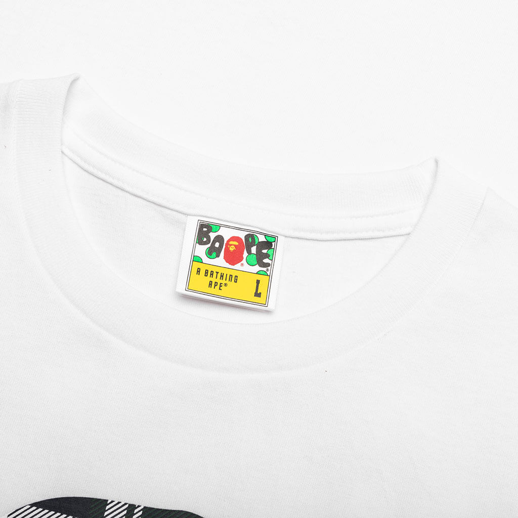 ape Check By Bathing Ape Tee - White