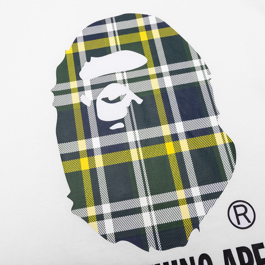 ape Check By Bathing Ape Tee - White