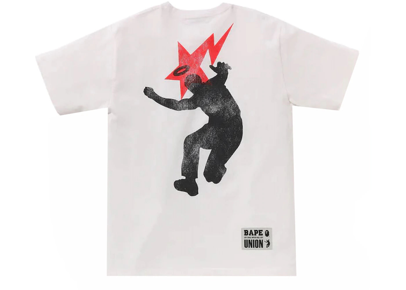 APE x Union Pigment Dyed Ape Head Tee White