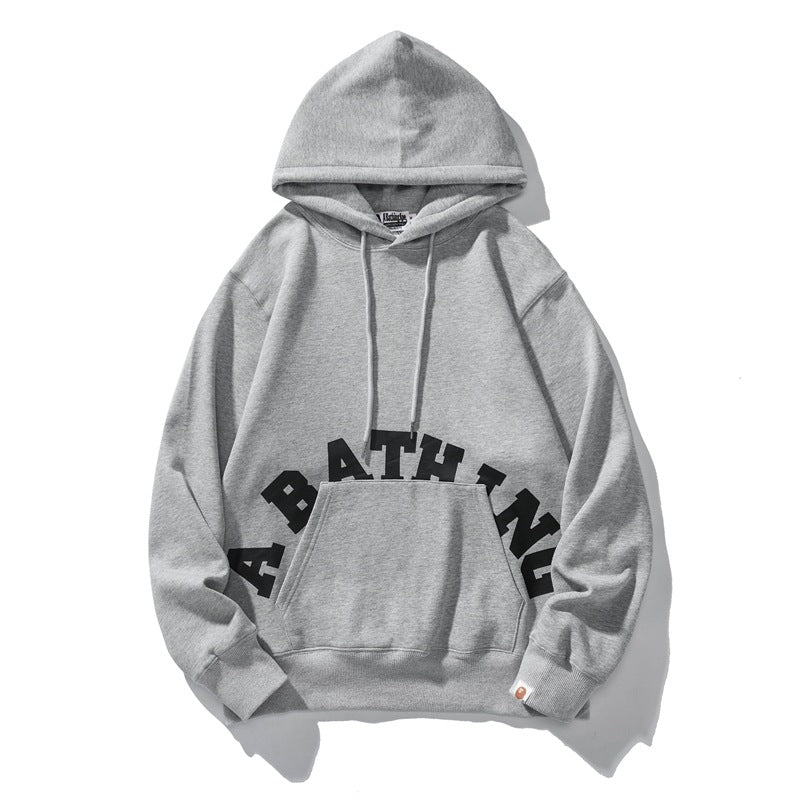 APE LOGO CHECK SHARK FULL ZIP HOODIE
