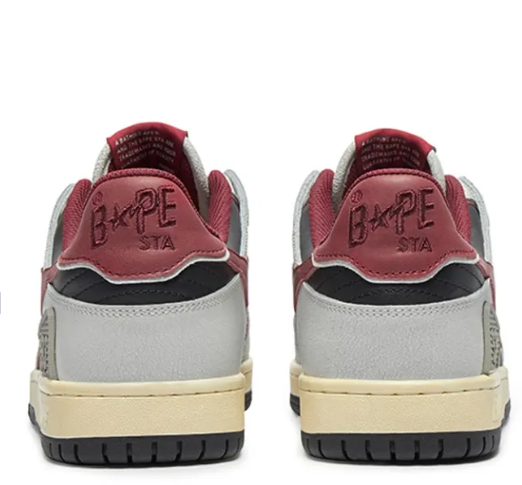 APE SK8 Sta Vintage White Red