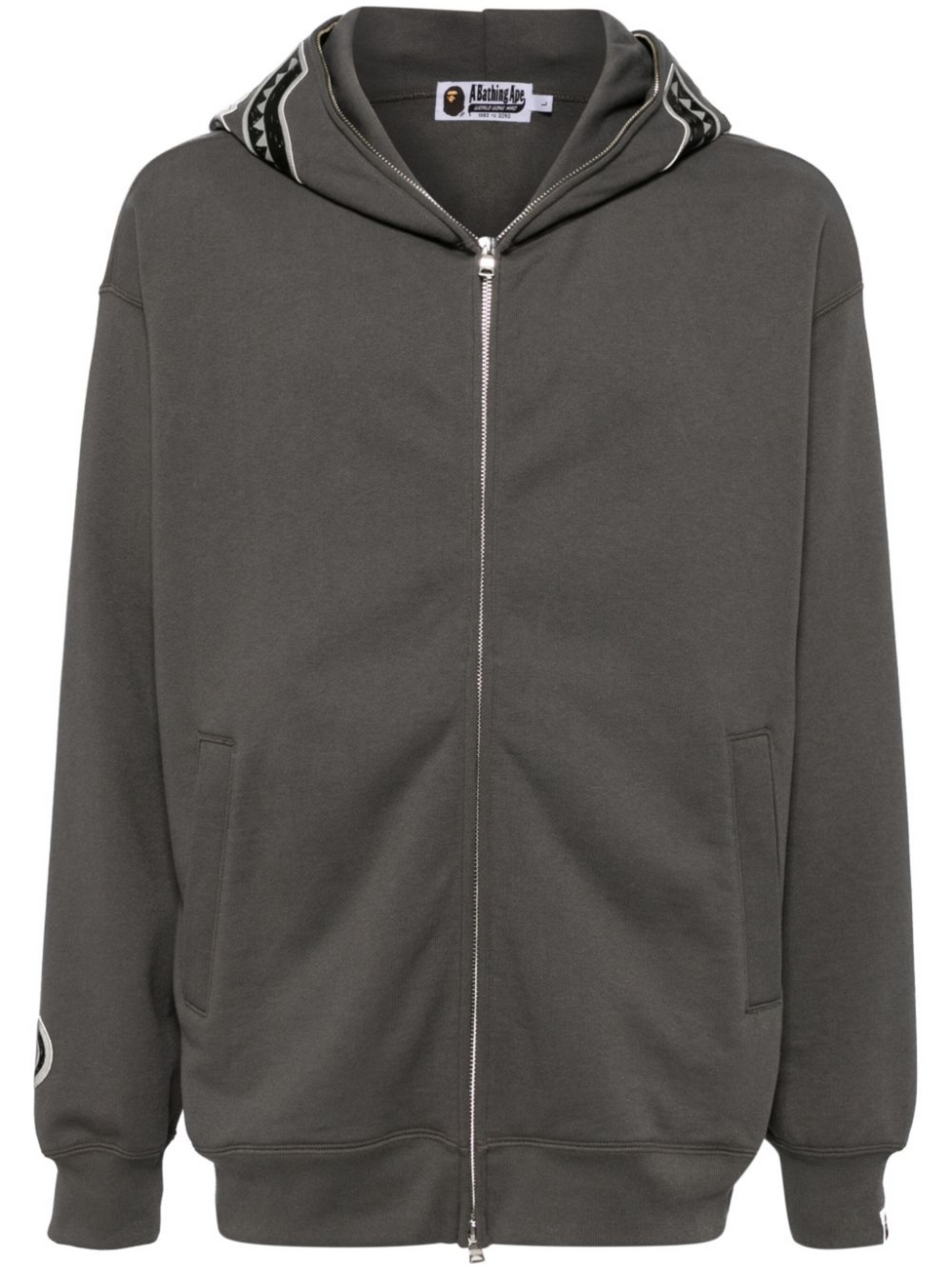 APE® /printed-hood cotton hooded jacket