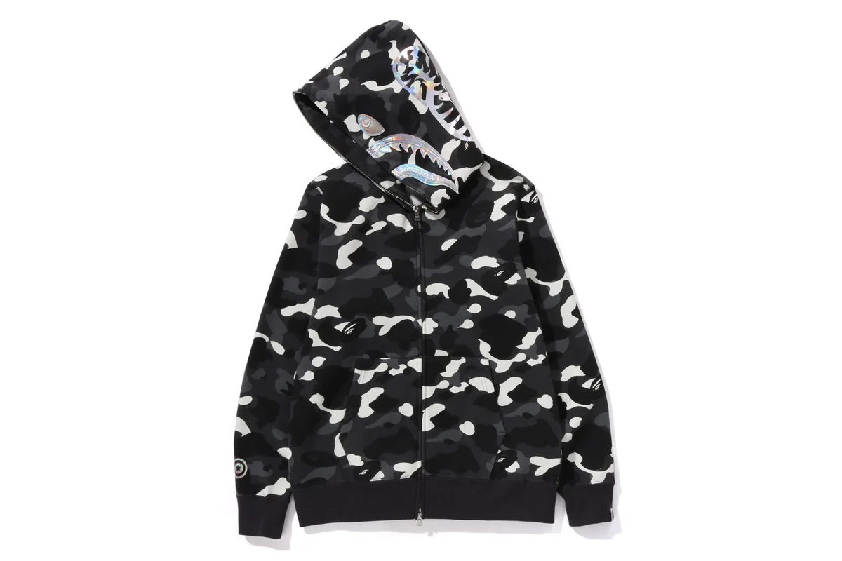 CITY CAMO SHARK FULL ZIP HOODIE