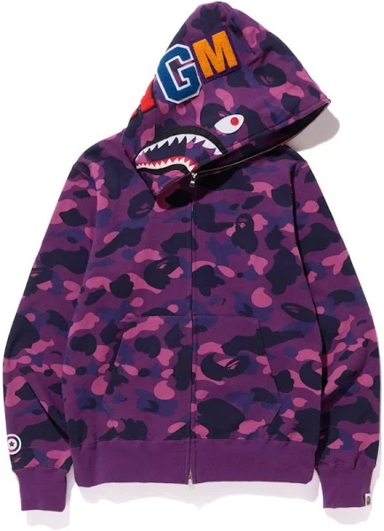 BAPE Color Camo Shark Full Zip Hoodie