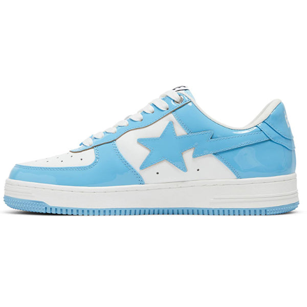 APE A BATHING APE Bape Sta Patent Leather Blue White