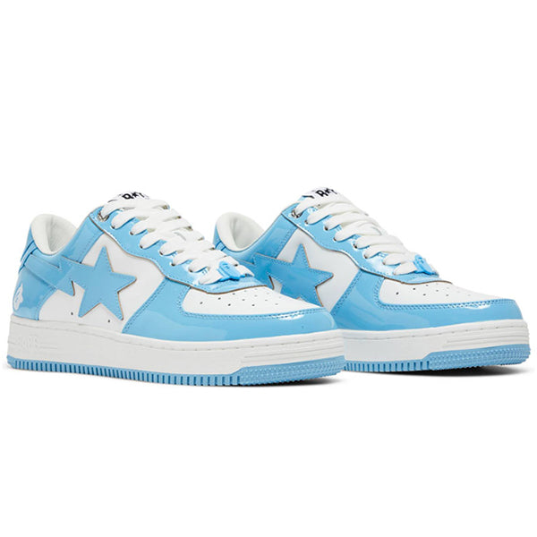 APE A BATHING APE Bape Sta Patent Leather Blue White