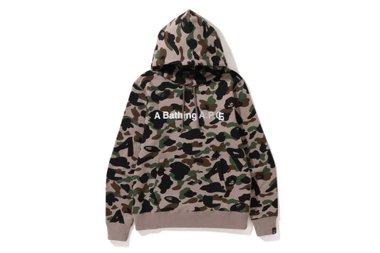 APE® X A.P.C. CAMO WIDE PULLOVER HOODIE
