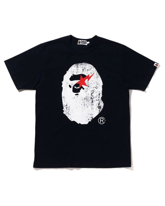 T-Shirt mit Affenkopf-Print