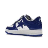 A BATHING APE Bape Sta Vernice Pelle Bianco Blu 2023