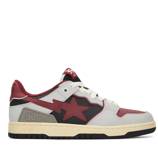 APE SK8 Sta Vintage White Red