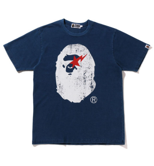 T-Shirt mit Affenkopf-Print