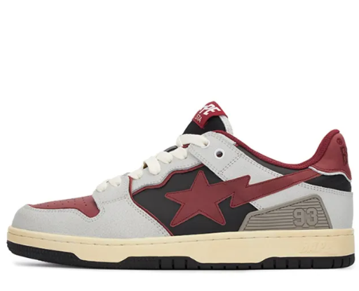 APE SK8 Sta Vintage White Red