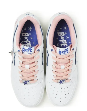 BAPE A BATHING APE Bape Sta BAPY White Pink Women's