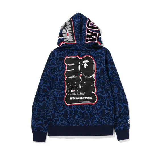 APE MENS 30TH ANNIVERSAY ZIP HOODIE