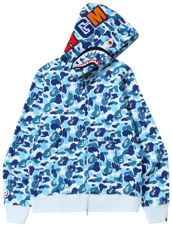 APE ABC Camo Shark Full Zip Hoodie