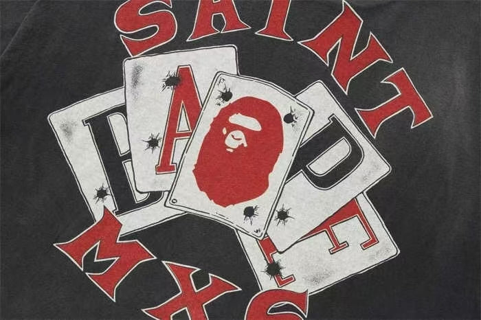 APEX SAINT Mxxxxxx Co-branded Series T-shirt Unisex Dark Grey