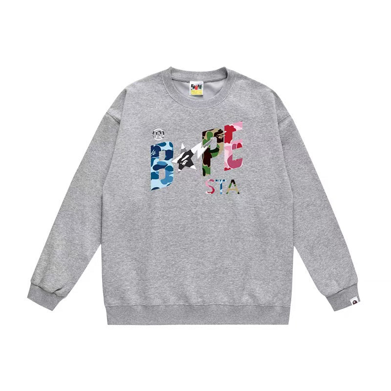 COLLEGE PUFFY RELAXED FIT PULLOVER HOODIE