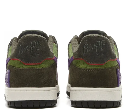 APE Sk8 Sta Dark Purple Green