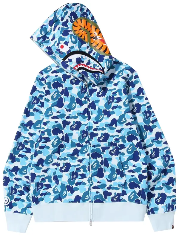 APE ABC Camo Shark Full Zip Hoodie