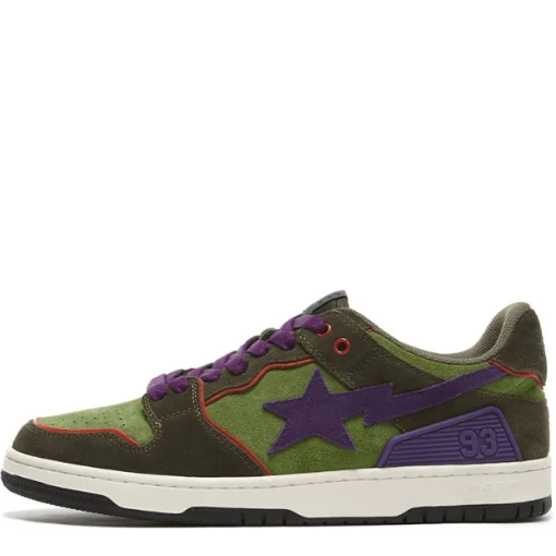 APE Sk8 Sta Dark Purple Green