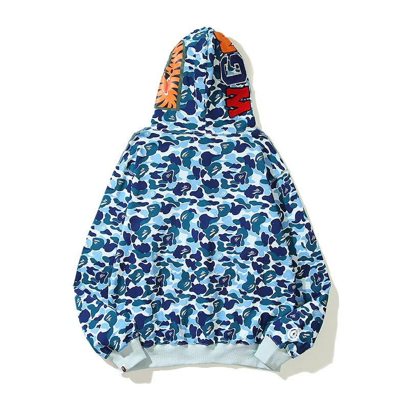 APE ABC Camo Shark Full Zip Hoodie