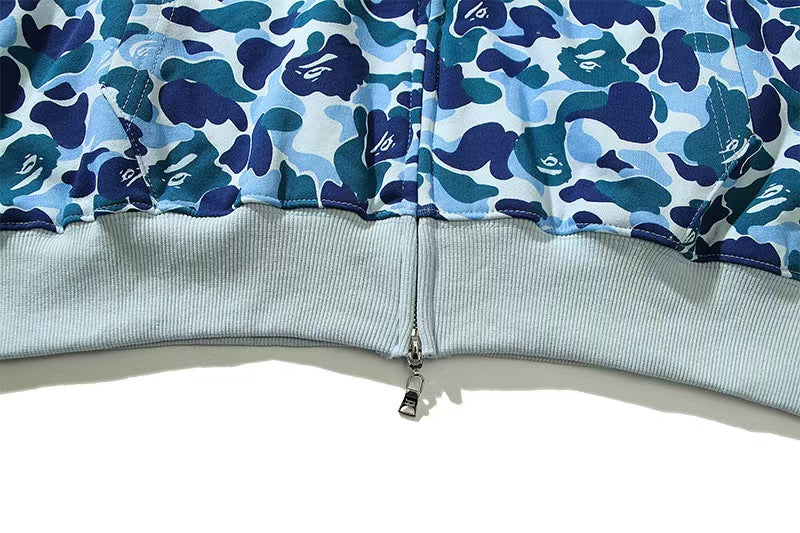 APE ABC Camo Shark Full Zip Hoodie