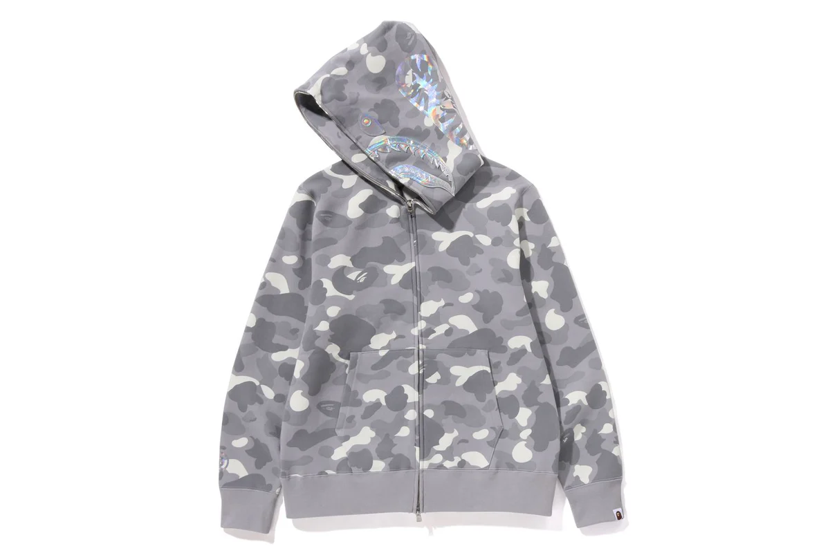 CITY CAMO SHARK FULL ZIP HOODIE