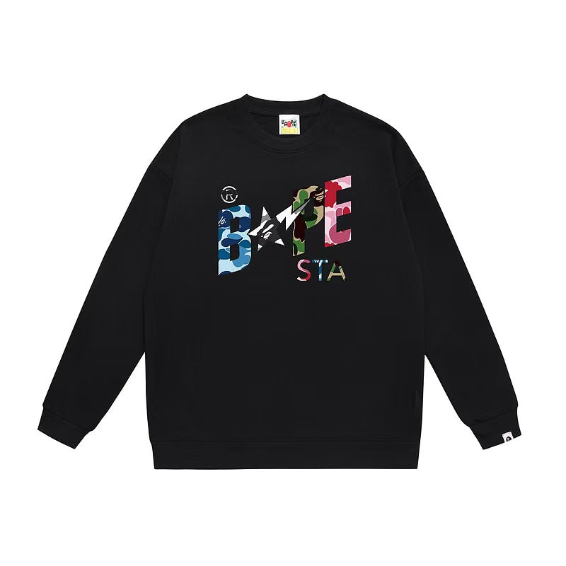 COLLEGE PUFFY RELAXED FIT PULLOVER HOODIE