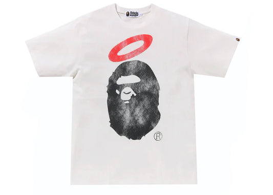 APE x Union Pigment Dyed Ape Head Tee White