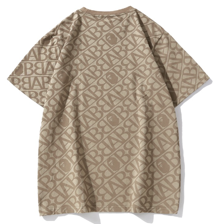 Men Short Sleeve T-Shirt Military Print Tee