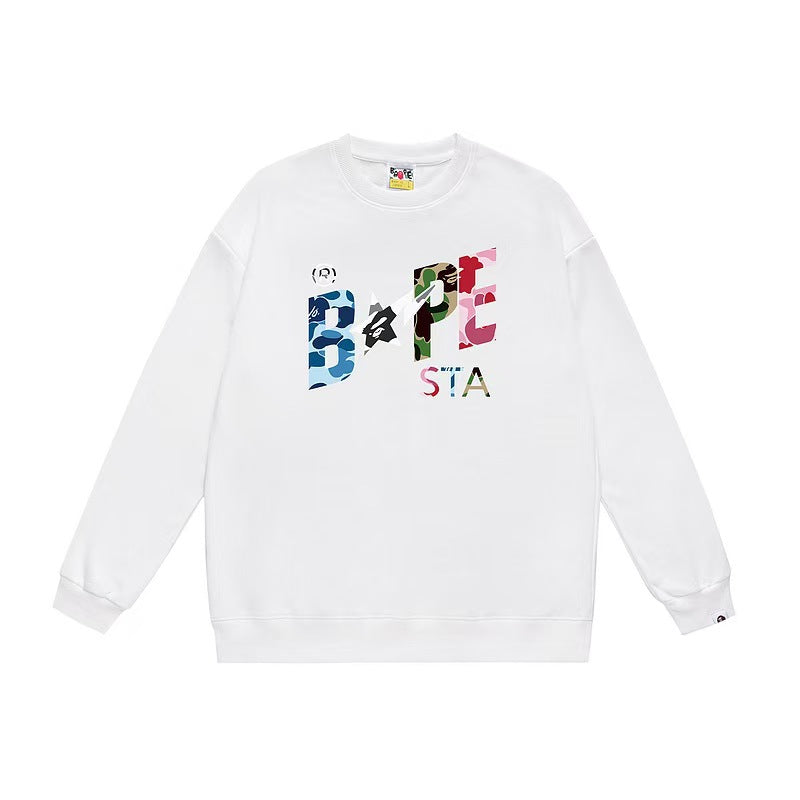 COLLEGE PUFFY RELAXED FIT PULLOVER HOODIE