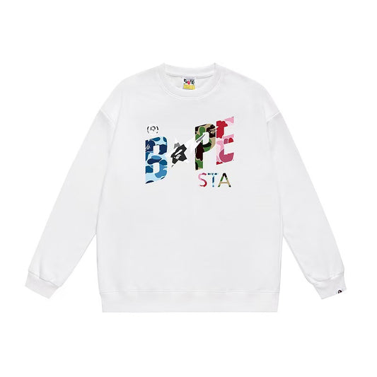 COLLEGE PUFFY RELAXED FIT PULLOVER HOODIE
