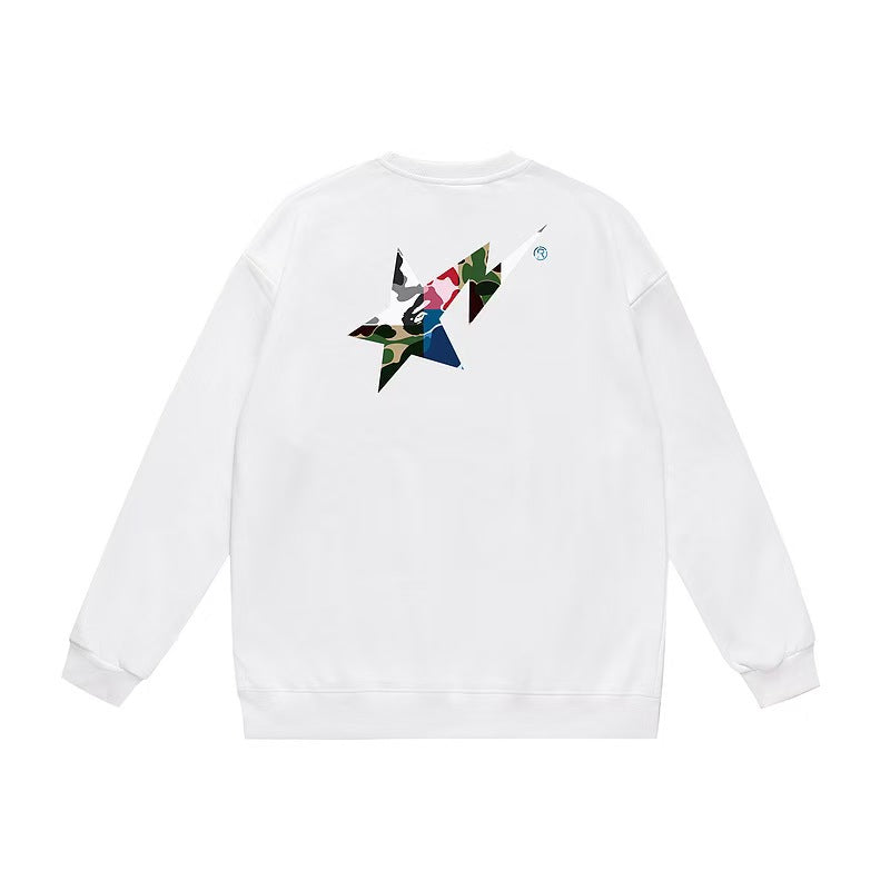 COLLEGE PUFFY RELAXED FIT PULLOVER HOODIE