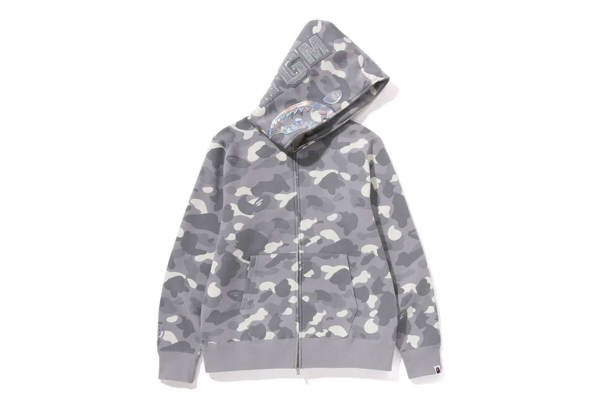 CITY CAMO SHARK FULL ZIP HOODIE